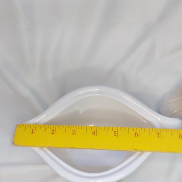 Vintage Haeger Pottery Soup Gravy Tureen Lidded Candy Nut Dish Handles Brown - Picture 10 of 11